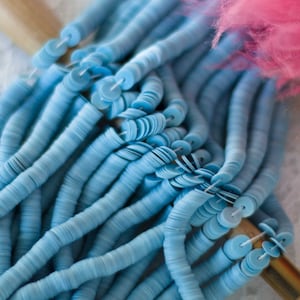 French Flat Pailletten-Chantilly-Medium Blau-4mm-Langlois Martin