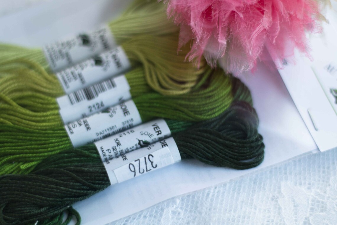 Pack of 6 Classic Universal Silk Embroidery Etsy