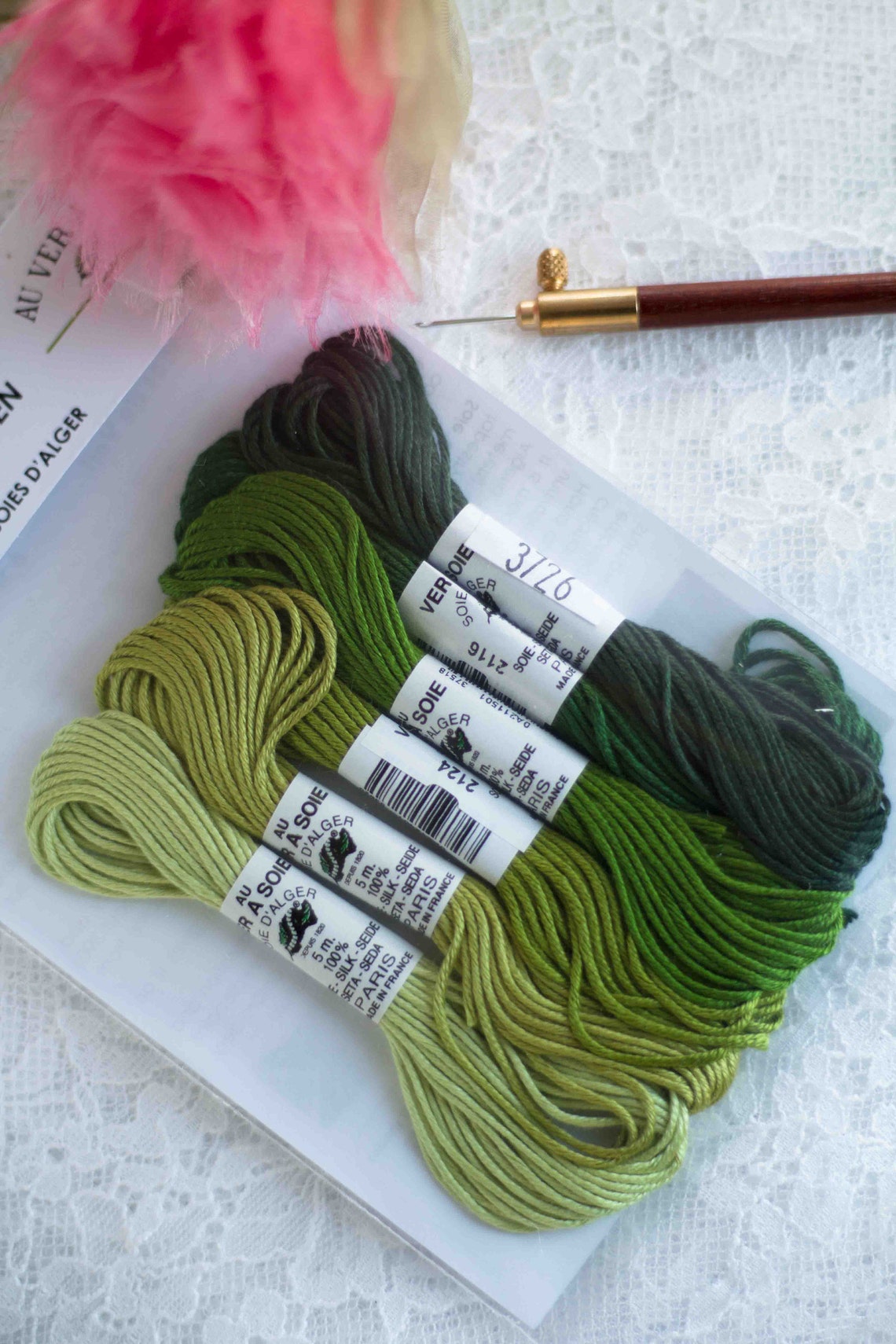 Pack of 6 Classic Universal Silk Embroidery Etsy