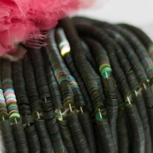 French Flat Sequins-Iridescent Olive Green Colour-3 mm or 4mm-Langlois Martin