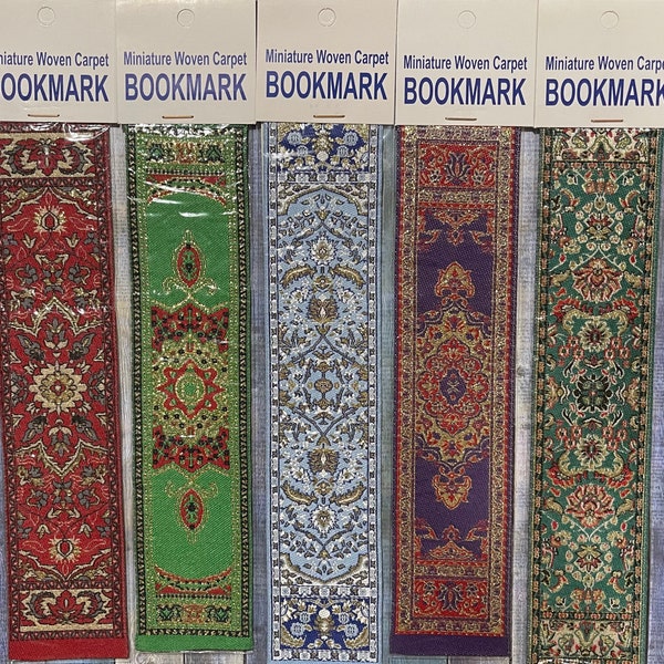 Woven Carpet Bookmarks I Turkish Kilim Carpet Design I Persian Carpet Bookmark I Turkish Rug Design I Oriental Kilim Carpet Bookmark