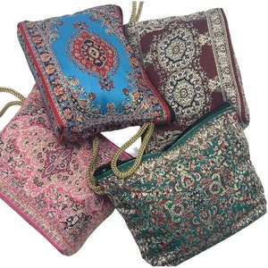 Cosmetic Bag, Boho Fabric Coin Pouch, Bachelorette Favors, Turkish Coin Purse, Accessories, Bohemian Makeup Bag, Pouch Bag, Wallet Bag