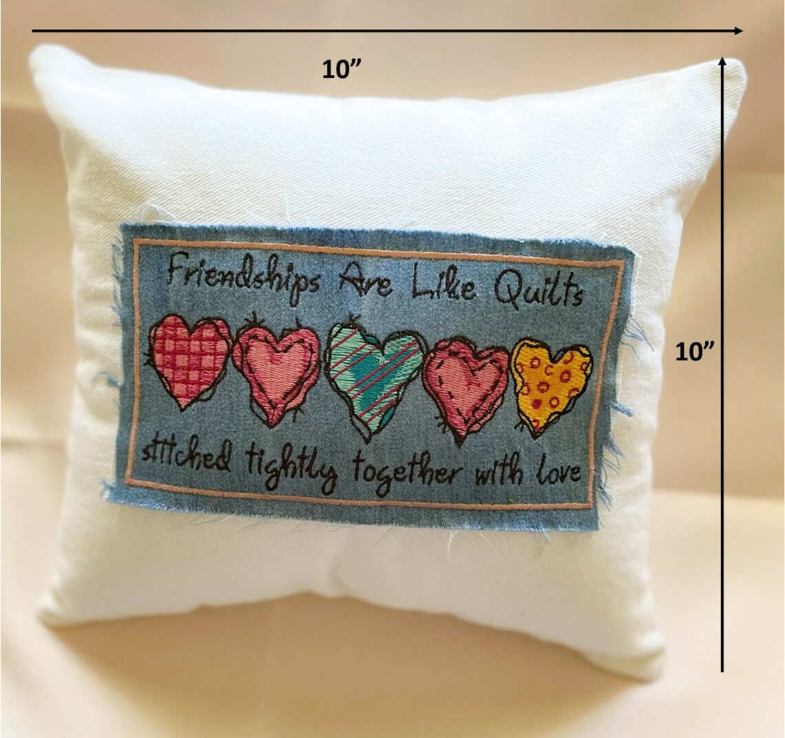 Best Friend Pillow Girlfriend Friendship Present Etsy