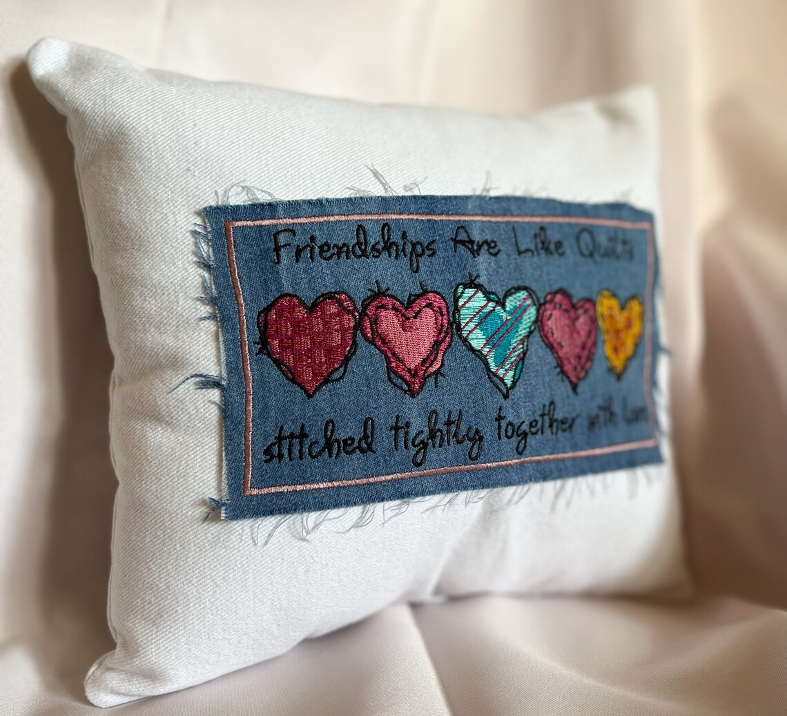 Best Friend Pillow Girlfriend Friendship Present Etsy