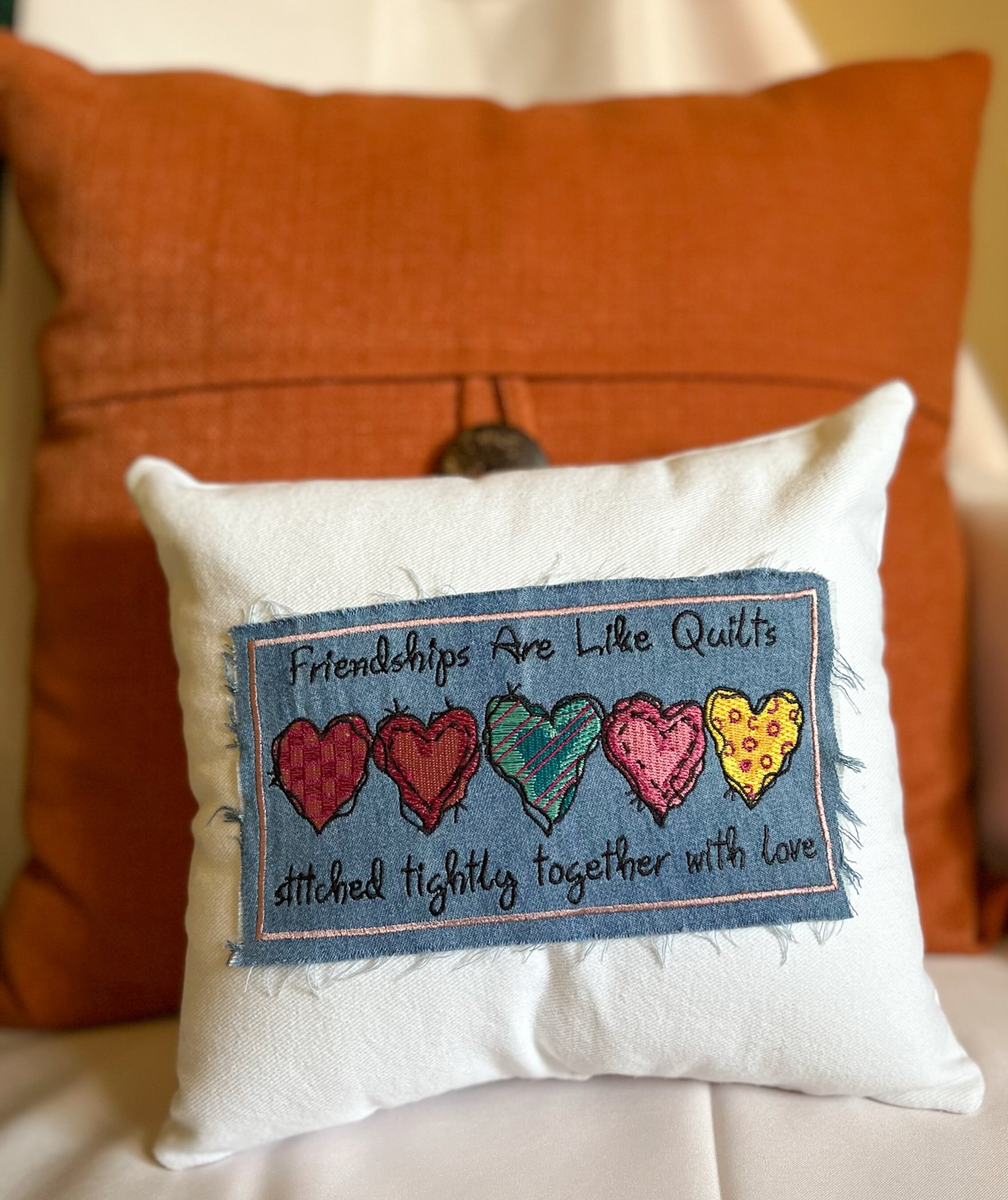 Best Friend Pillow Girlfriend Friendship Present Etsy