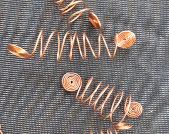 Copper finger spiral - life force energy conductor/enhancer