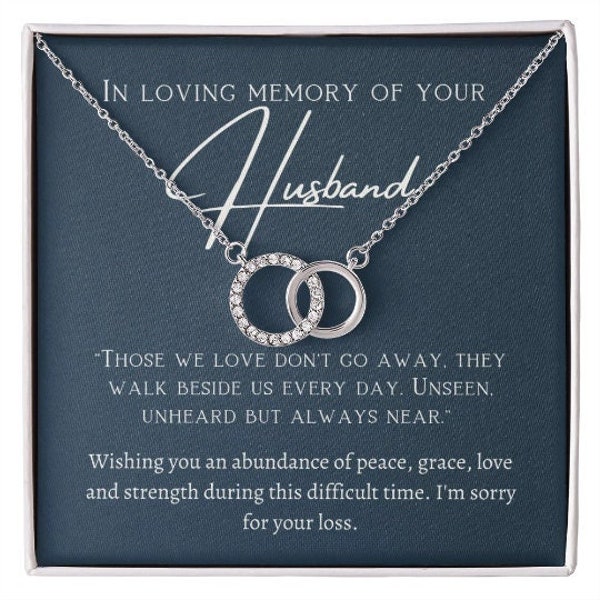 Loss Of Husband Necklace, Memorial Gift, Sympathy Gift, Loss Of Loved One, Remembrance Necklace, Memorial Jewelry, Gift For Widow,Grief Gift