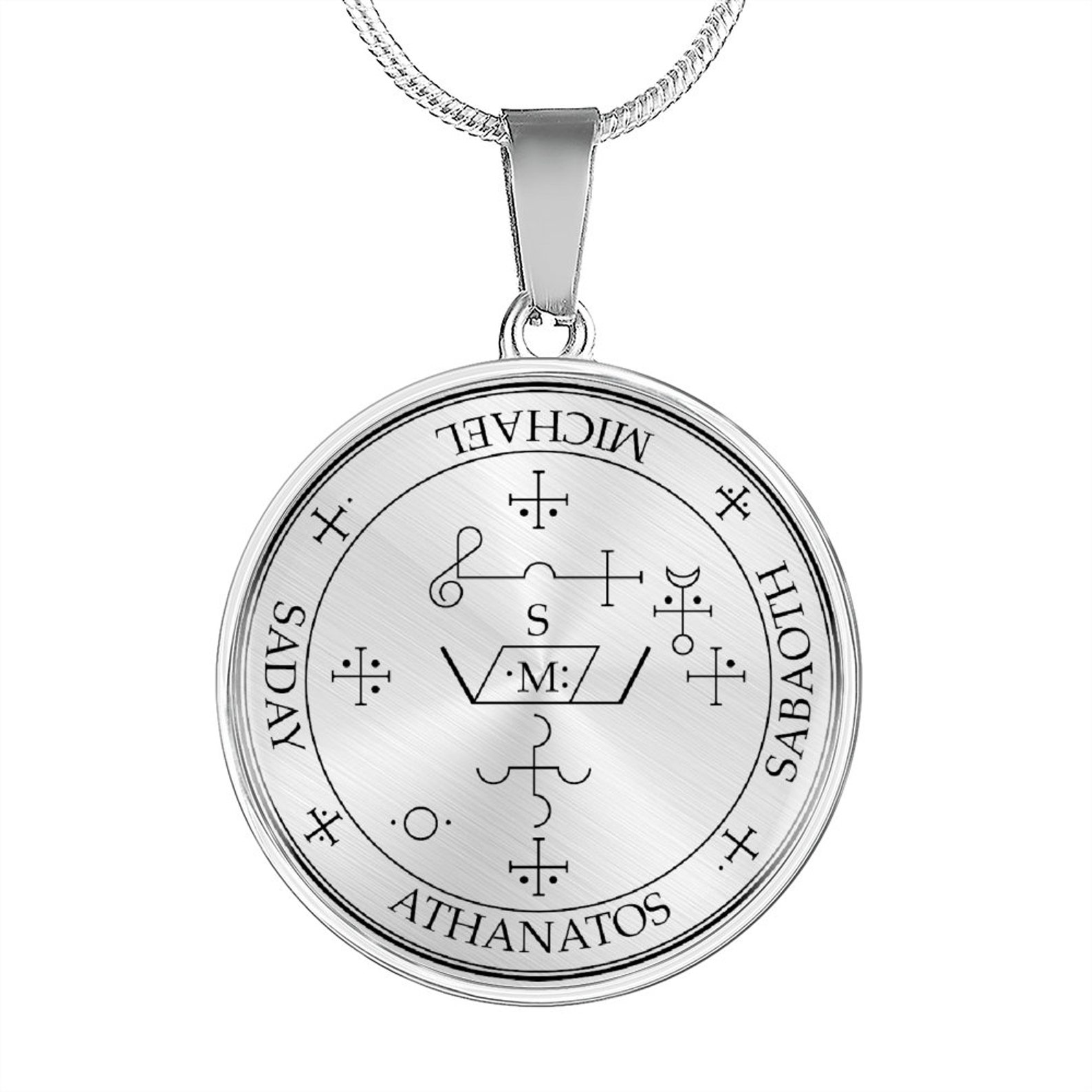 Archangel Seal Pendant Seven Archangels Amulet Necklace Etsy