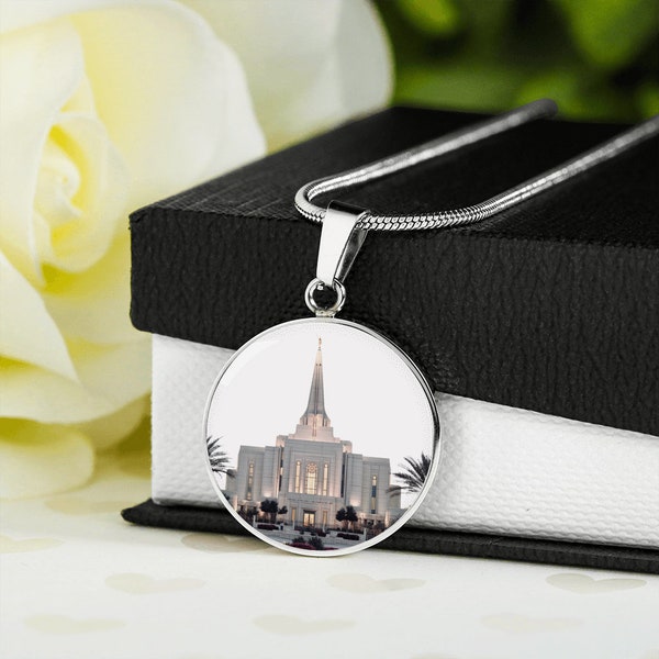 Custom LDS Necklace, LDS Missionary Gift, LDS Temple Necklace, Latter Day Saint Gift, Mormon Jewelry, Religious Gift, Christian Necklace