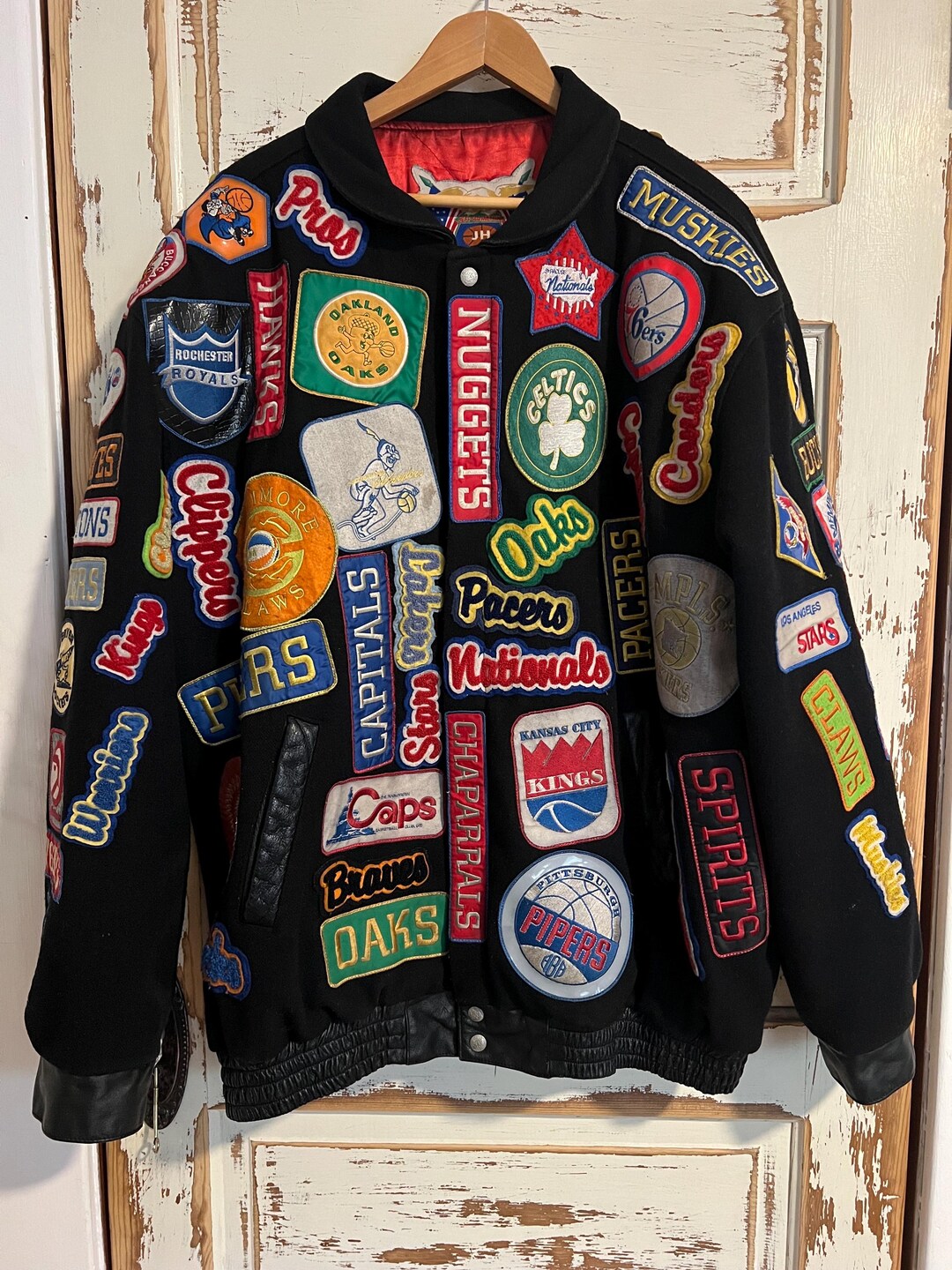 Jeff Hamilton NBA Throwback Patches Jacket 5XL Etsy