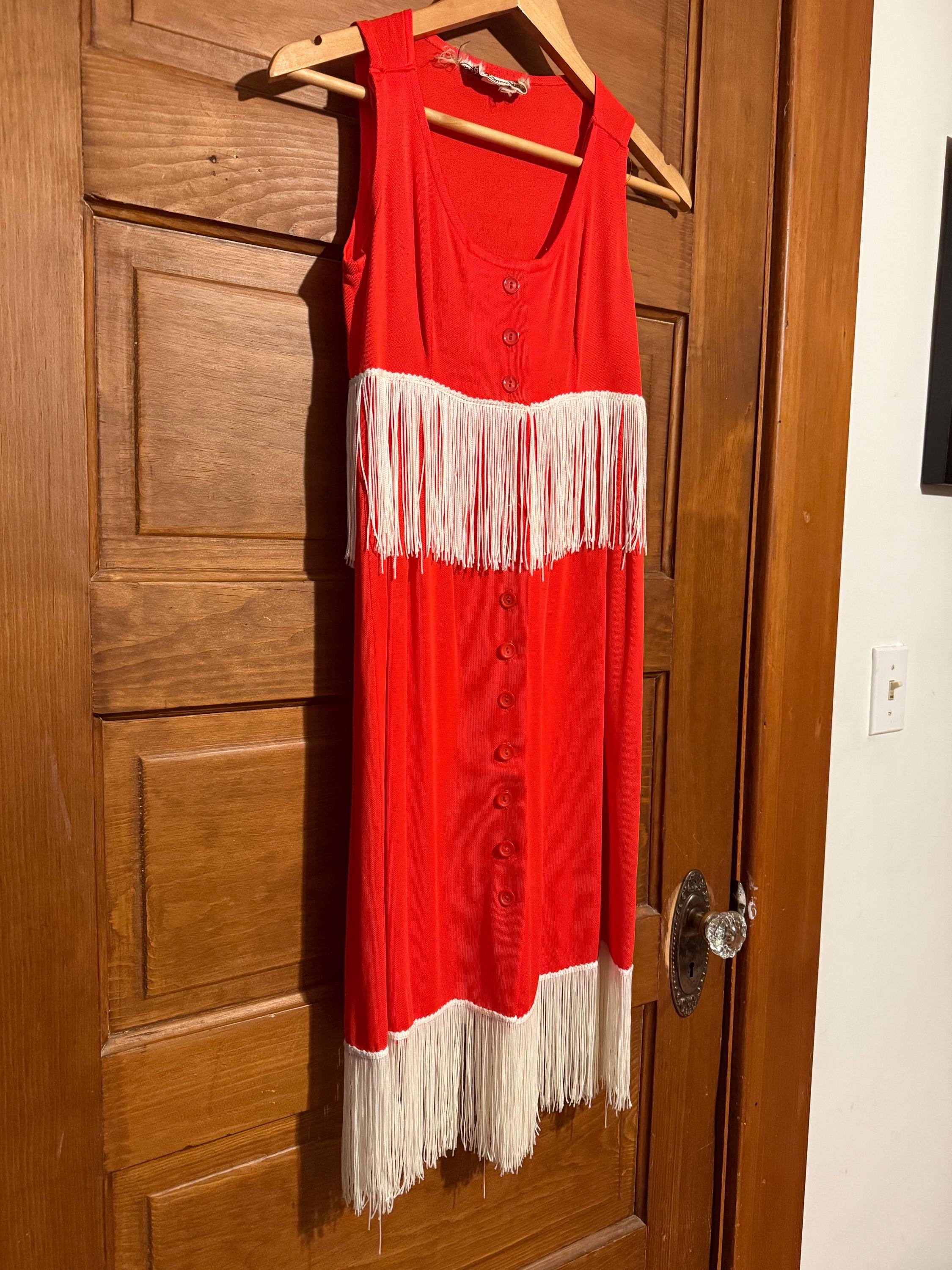 Red Edwardian Style Dress - Etsy