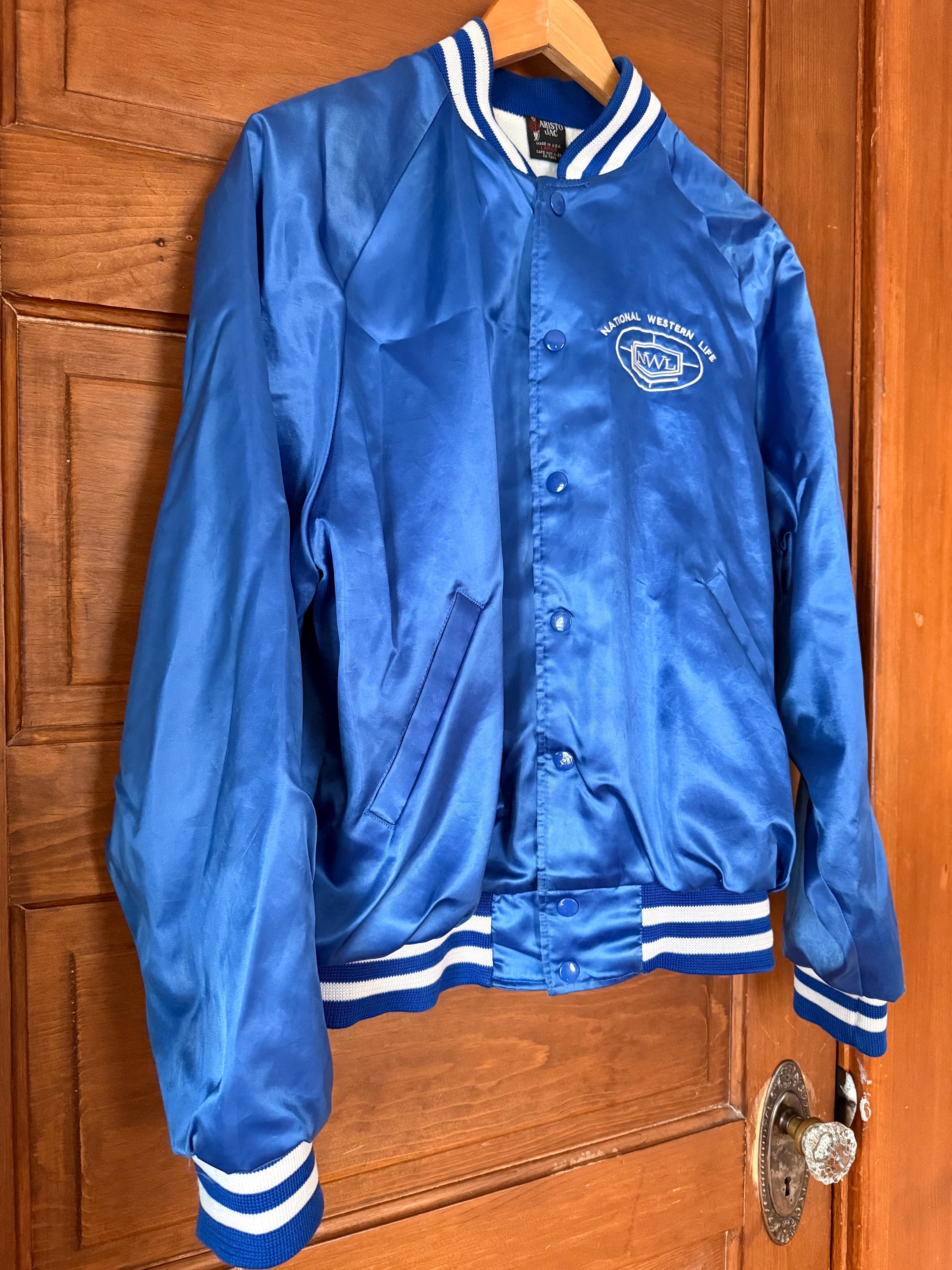 Mens Blue Vintage Nylon Jacket - Etsy
