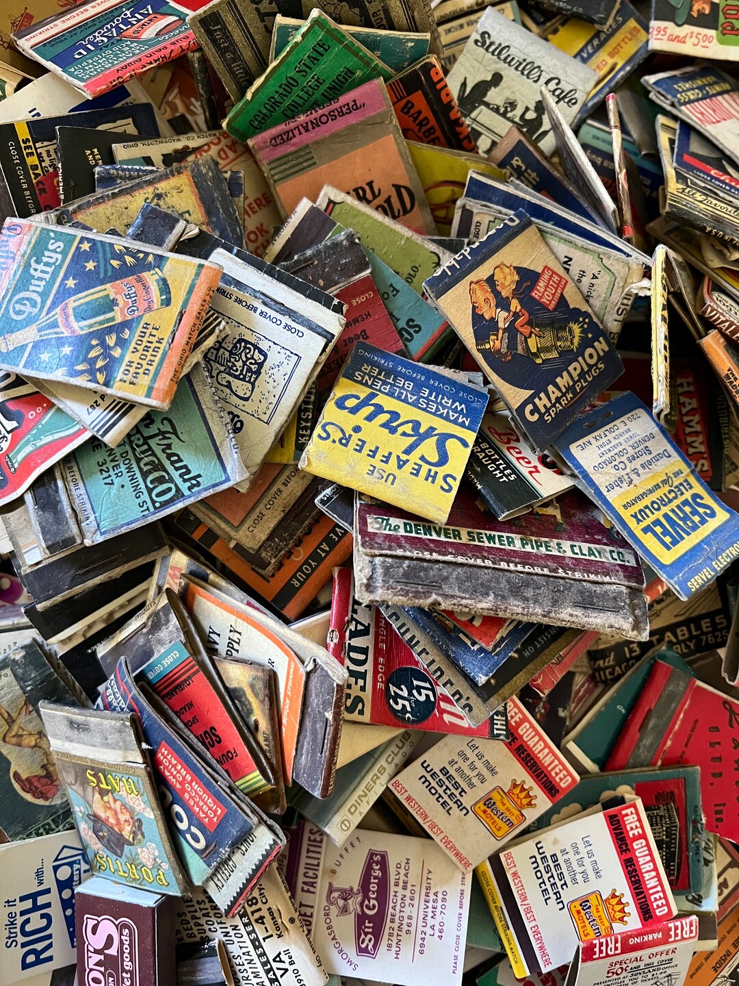 Vintage Matchbook Covers lots of 30 Just the Books MOSTLY - Etsy