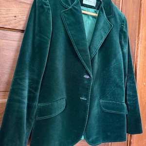 60s Velvet Blazer - Etsy