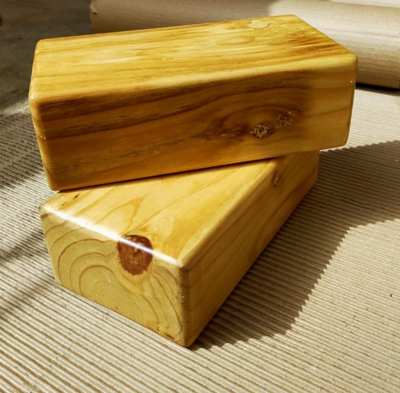 Wood Yoga Blocks Etsy