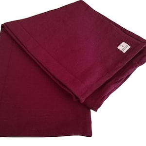 Cotton Yoga Blanket, Premium blanket- yoga blanket thick,Handwoven yoga blanket, yoga blanket cotton, Iyengar yoga blanket Color-Maroon