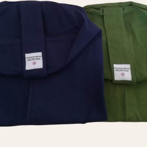 Pack of 2 | Iyengar yoga round bolster Cushion covers | High quality cotton bolster cover | bolster with inner with zipper and handle