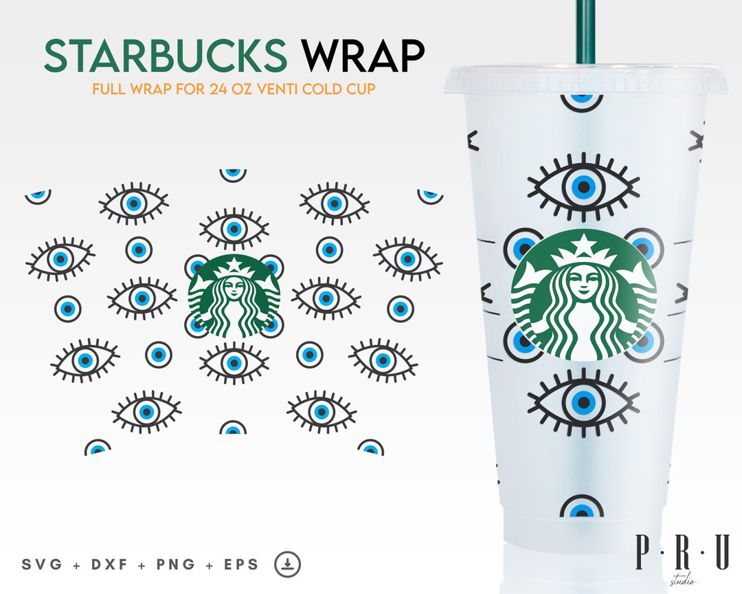 Starbucks Evil Eye Cup Svg Starbucks Cold Cup Svg Eye Etsy