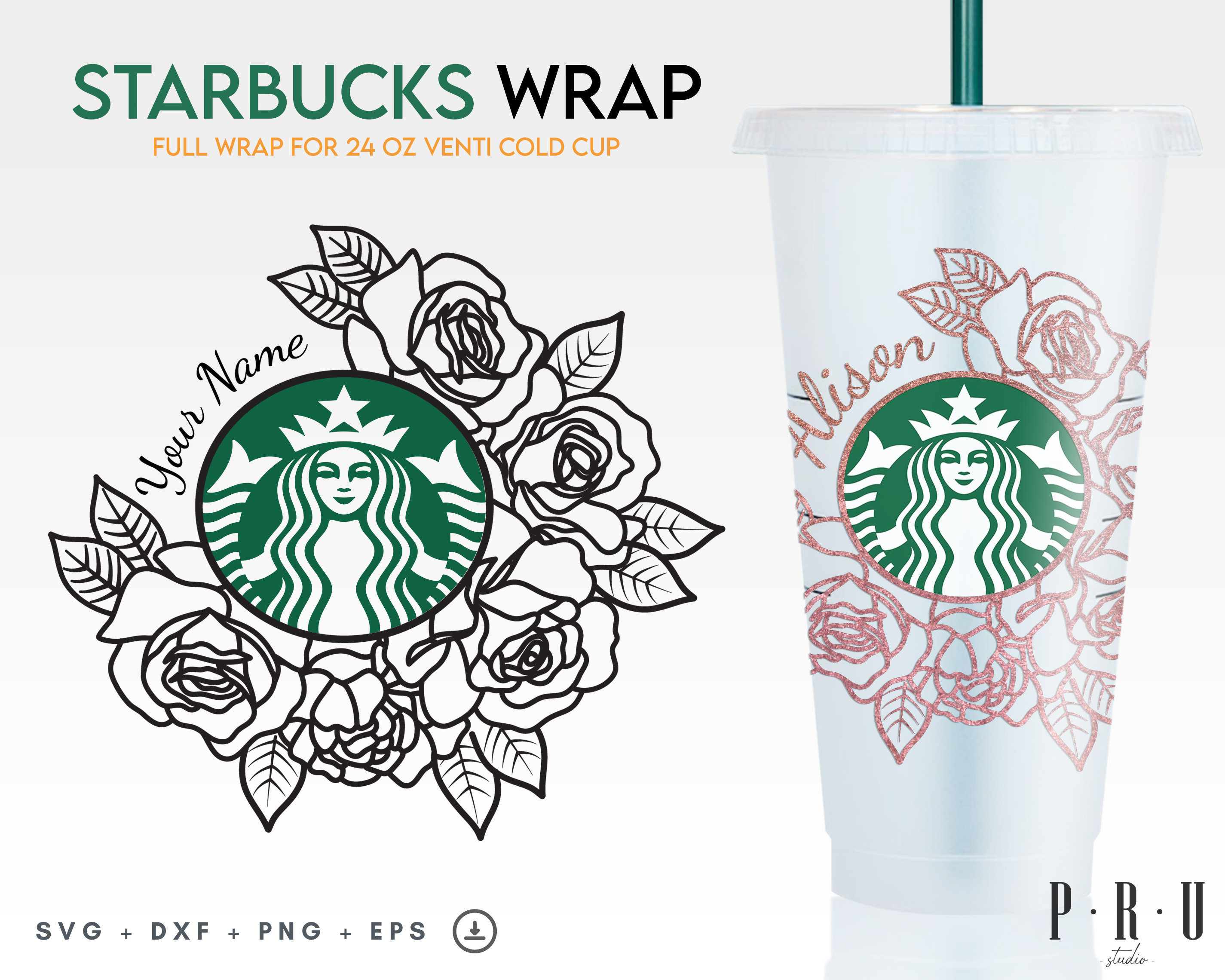 Free Free 199 Flower Starbucks Cup Svg SVG PNG EPS DXF File