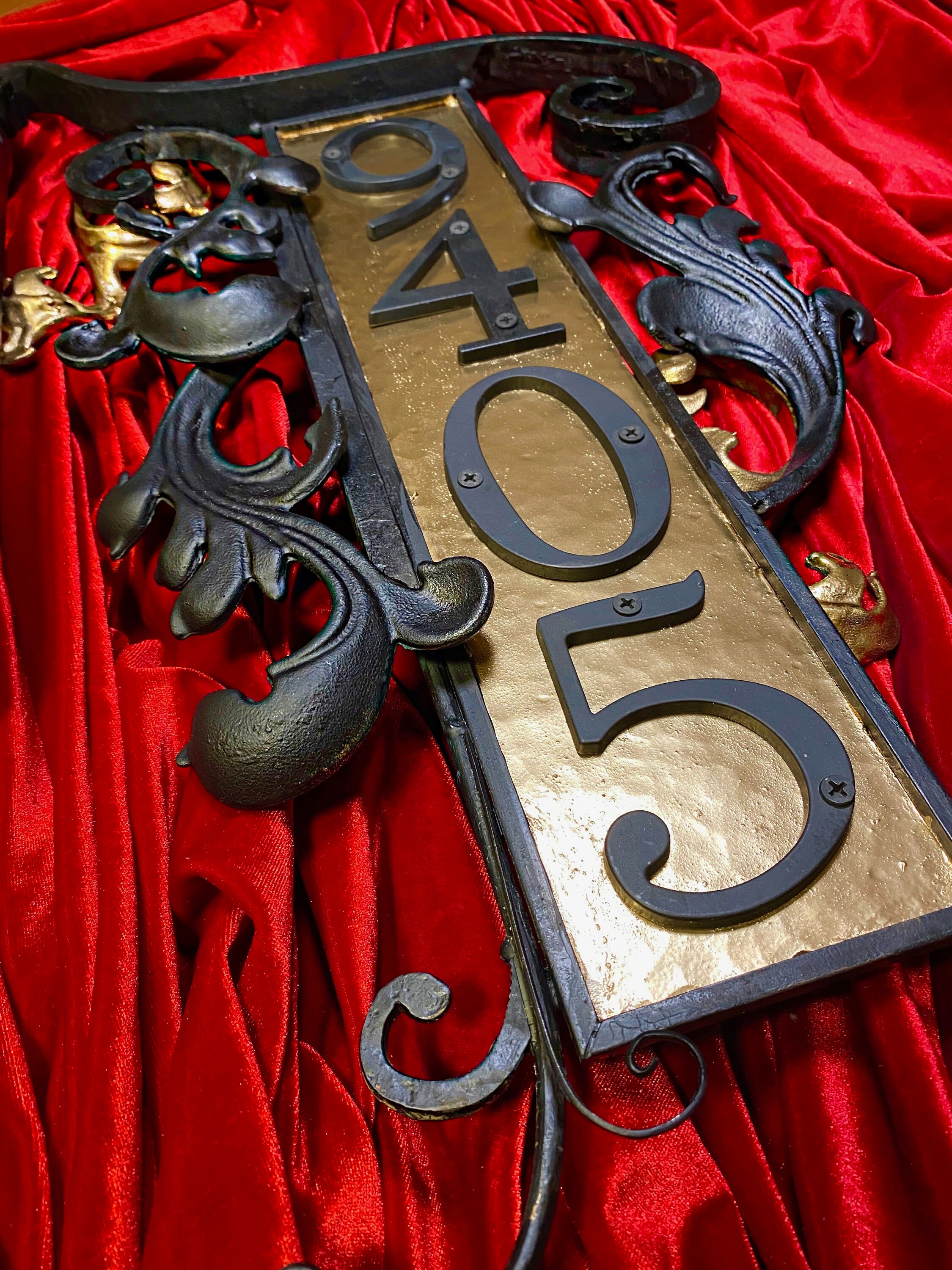 Custom Iron Address Sign Etsy