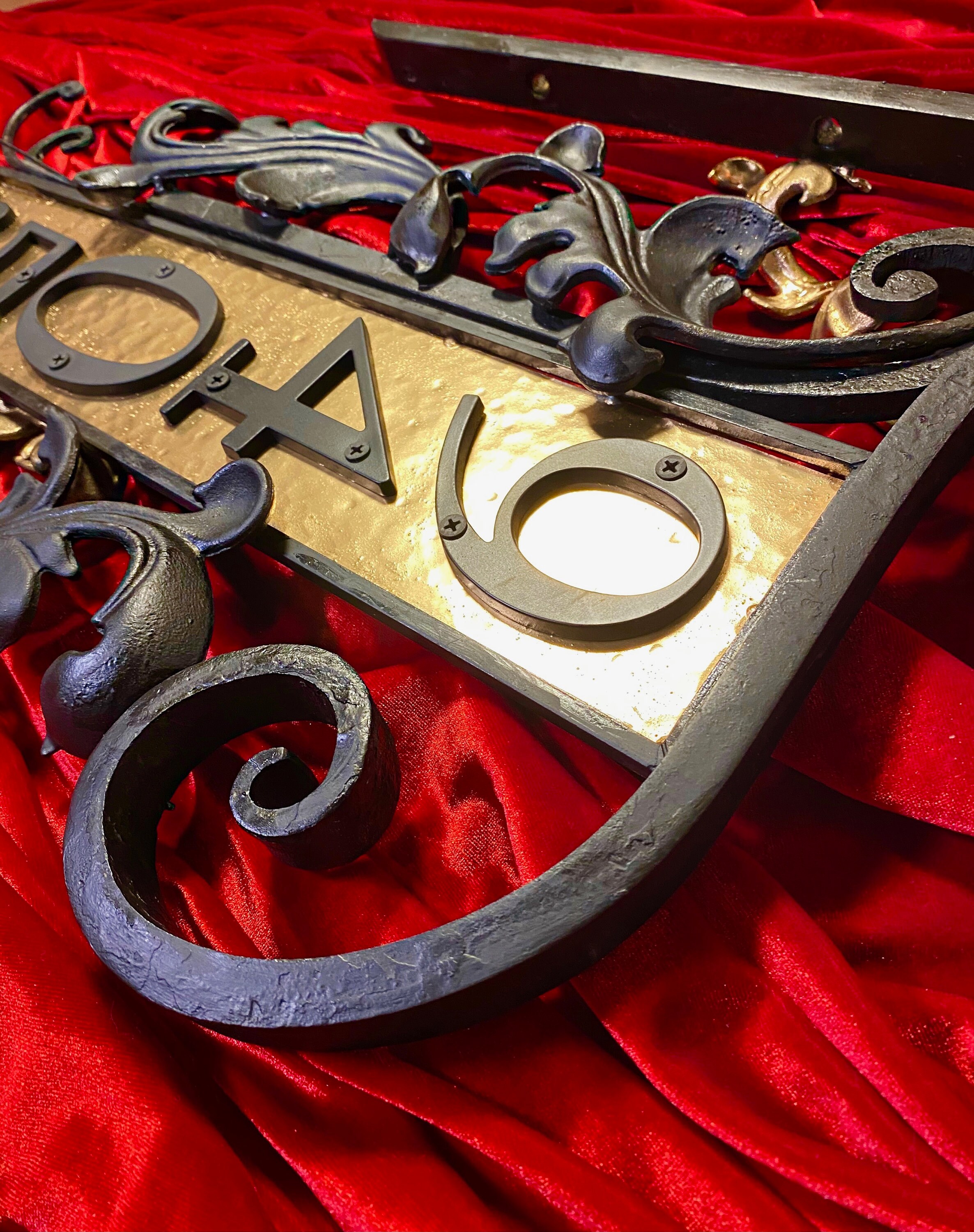 Custom Iron Address Sign Etsy