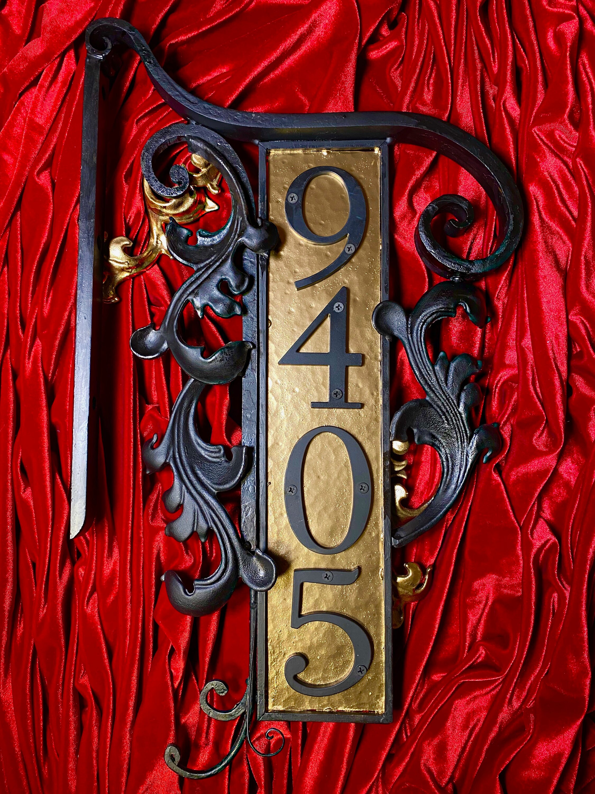 Custom Iron Address Sign Etsy