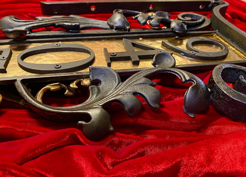 Custom Iron Address Sign Etsy