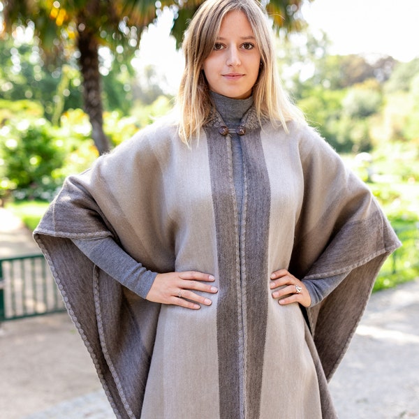 Poncho femmes en alpaga