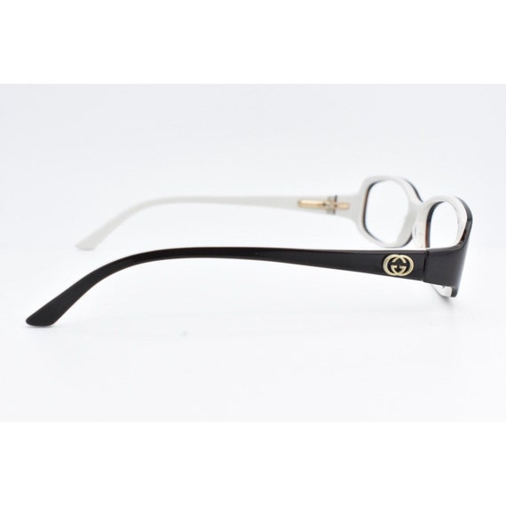 Gucci Eyeglasses Frame Black/White Women Oval Dsi… - image 6