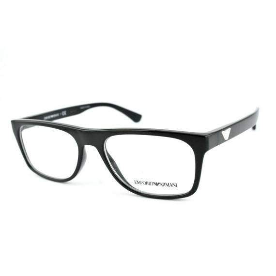Emporio Armani Eyeglasses Frame EA 3097 5017 Black Men Women 5517