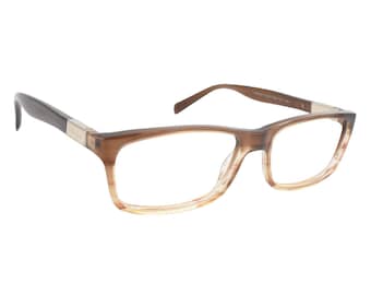 PRADA Eyeglasses Frame VPR 02O EAI-1O1 Brown Mens Women Italy 55-16 140 #4979
