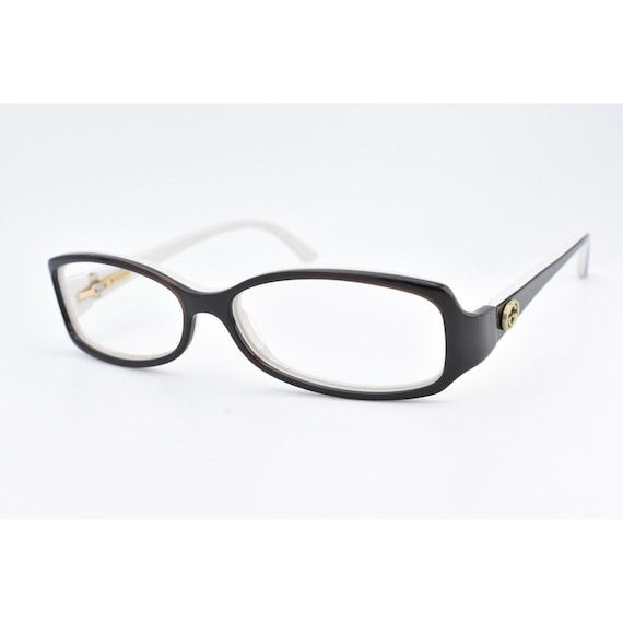 Gucci Eyeglasses Frame Black/White Women Oval Dsi… - image 2