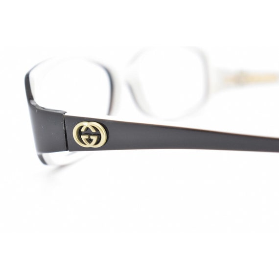 Gucci Eyeglasses Frame Black/White Women Oval Dsi… - image 5