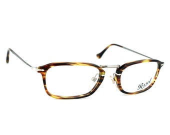 Pesrol Eyeglasses Frame 3044-V 938 Tortoise Gray Men Women 52[]21 140 #3550