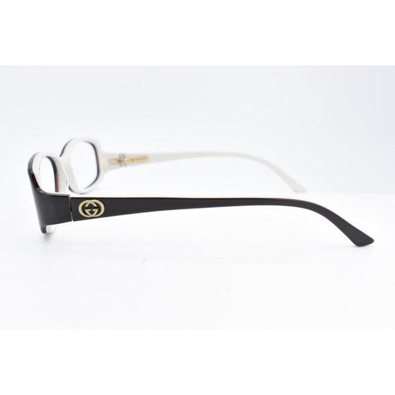 Gucci Eyeglasses Frame Black/White Women Oval Dsi… - image 4