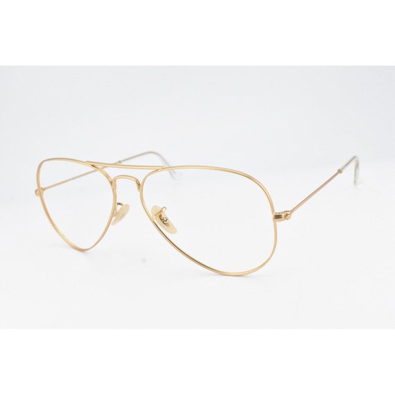 Ray ban aviator matte gold sales