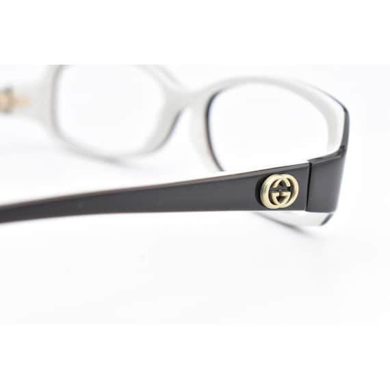 Gucci Eyeglasses Frame Black/White Women Oval Dsi… - image 7