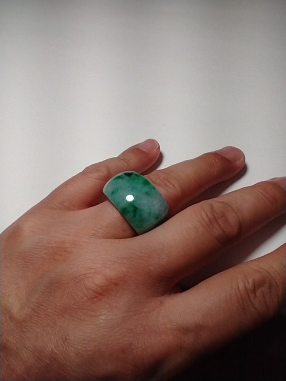 Jadeite Ring Men Size - image 6