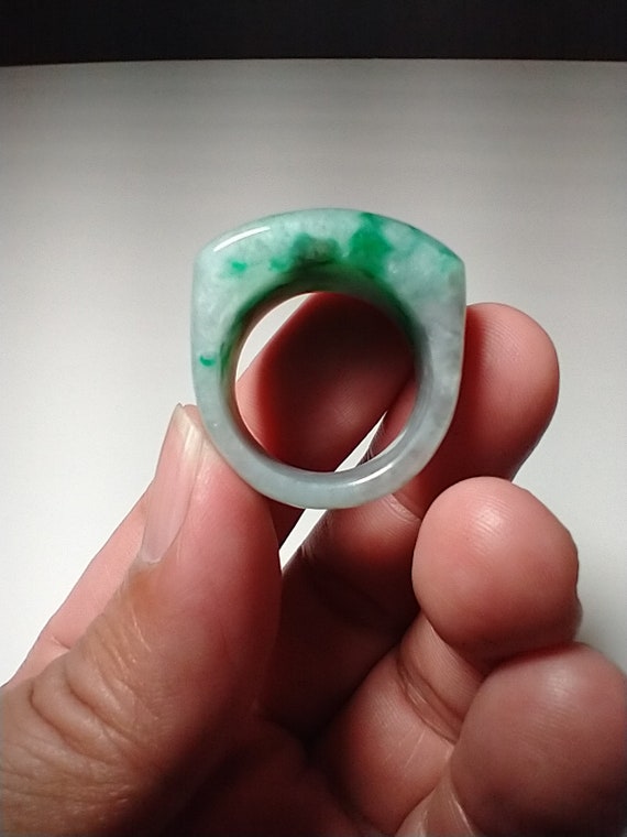 Jadeite Ring Men Size - image 8