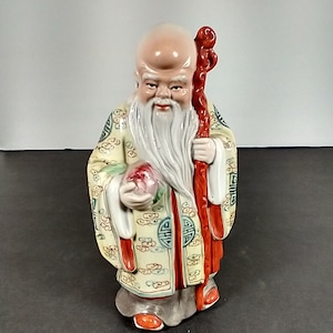 Vintage Porcelain The God of Longevity