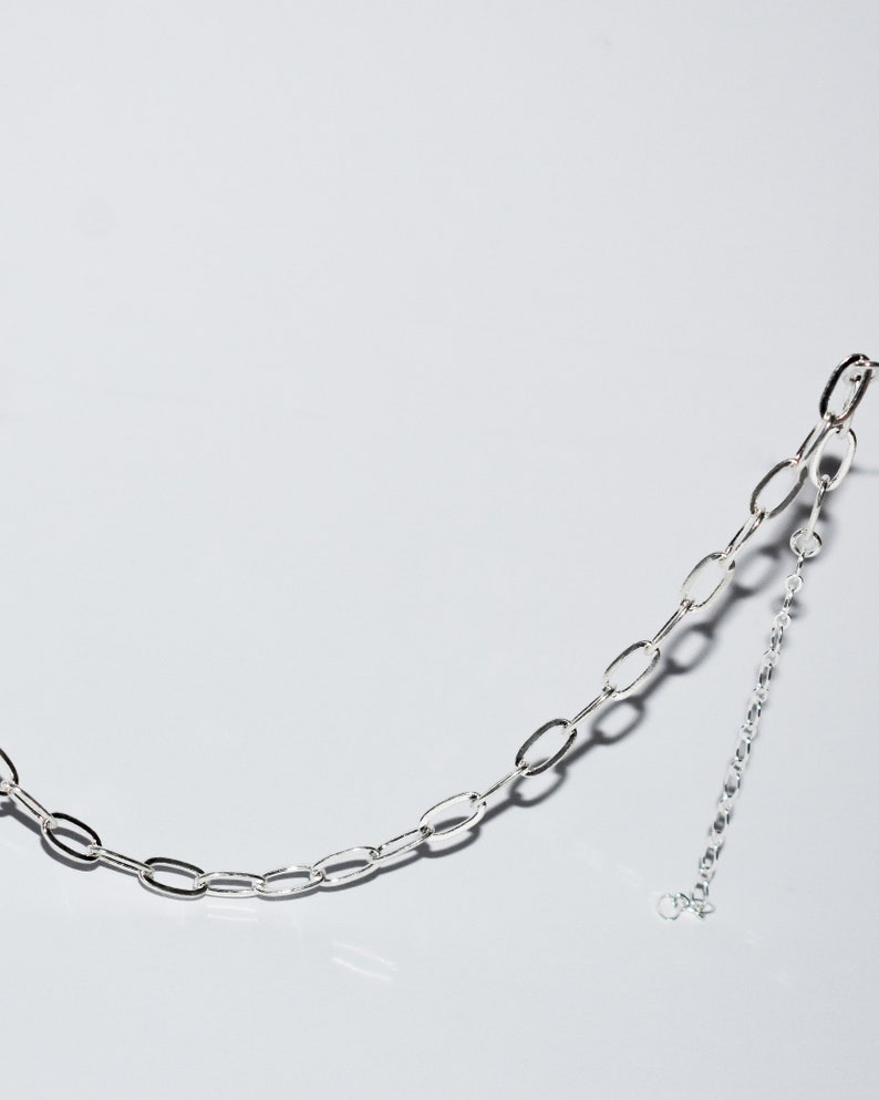 Paperclip Link Chain Necklace Silver Plated Brass Necklace - Etsy Australia