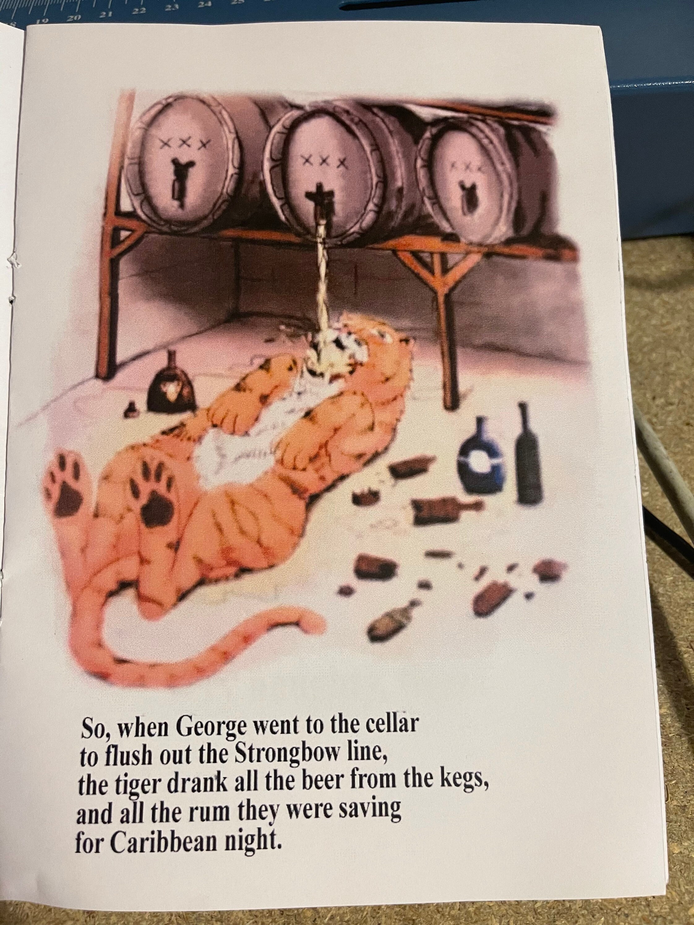 The Tiger Who Came for a Pint Full Book Replica Etsy Australia