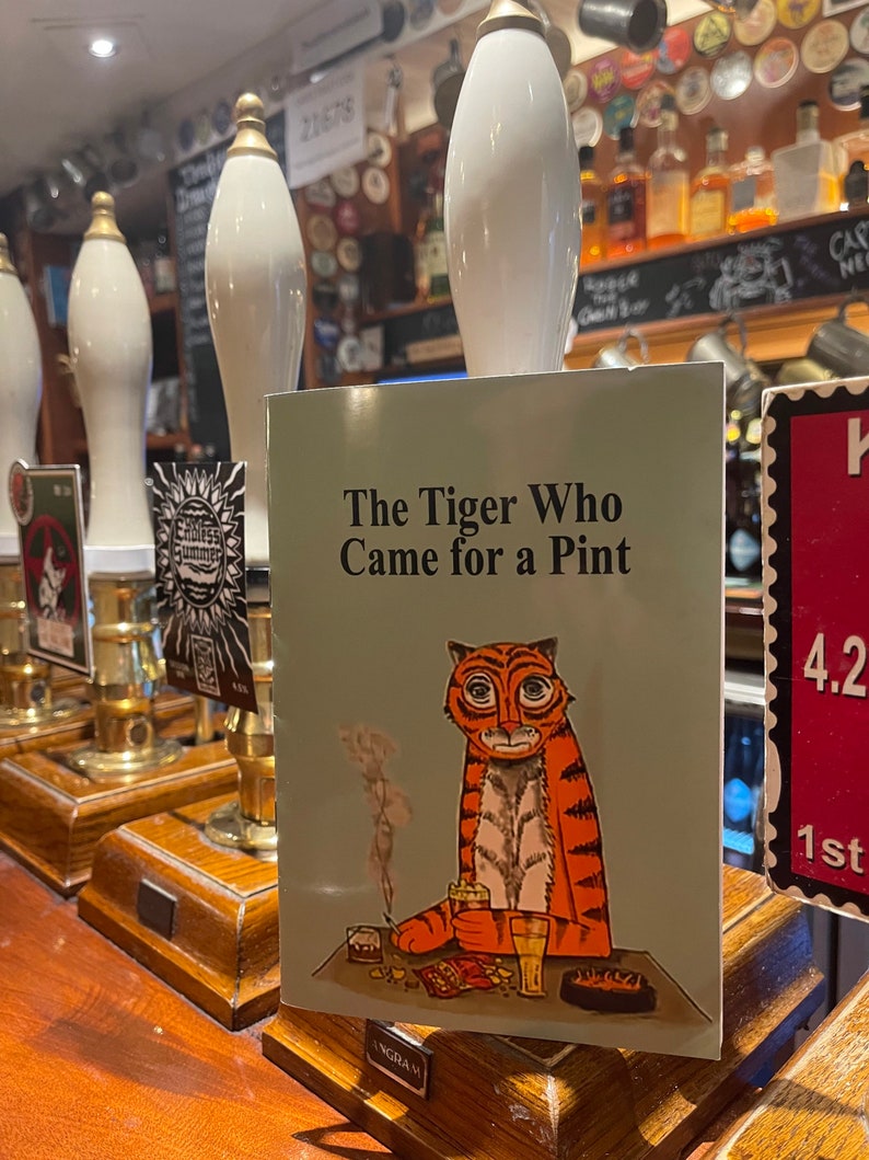 The Tiger Who Came for a Pint Full Book Replica. IMPROVED Etsy Ireland