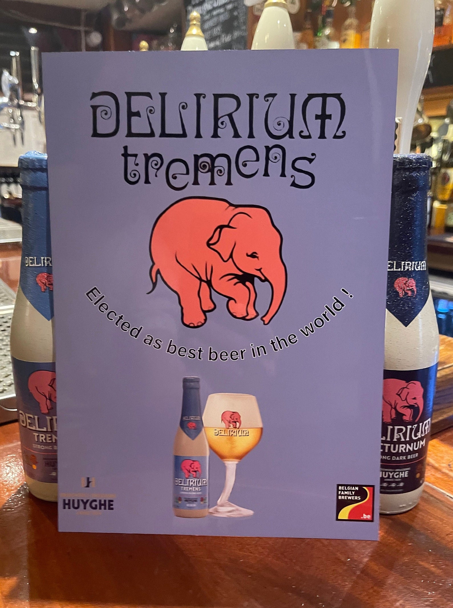 Delirium Tremens Beer Tin Sign Etsy