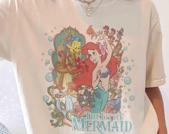 Comfort Colors The Little Mermaid Shirt, Disney Girl T-shirt, Little Mermaid Ariel Tee, Disney Ariel Princess Tee, Disney Family Trip Shirt
