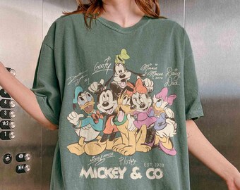 Retro Mickey & Co Est.1928 Shirt, Disney Family Trip Shirt, Walt Disney World Shirt, Disney Trip 2026 Shirt, Mickey Mouse and Friends Shirt