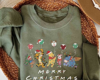 Winnie The Pooh and Friends Christmas Shirt 2, Disney Christmas Shirt, Very Merry Christmas Party Tee, Christmas Family Shirt,Christmas Gift