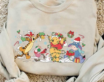 Winnie The Pooh and Friends Christmas Shirt, Disney Christmas Shirt, Very Merry Christmas Party Tee, Christmas Family Shirt, Christmas Gift