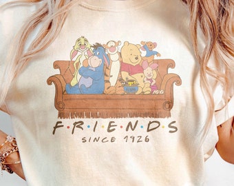 Retro Winnie The Pooh Friends Shirt, Pooh And Friends Shirt, Disney Pooh Shirt, Pooh T-Shirt, Pooh And Co Tee, Winnie The Pooh Sweatshirt