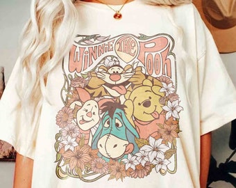 Retro  Winne The Pooh and Friends Shirt, Walt Disney Disneyland Shirt, Winnie Pooh Shirt, Disney Family Trip Shirt
